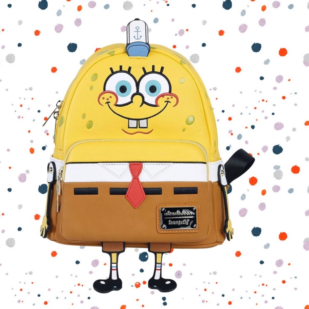 Loungefly Nickelodeon Spongebob 20th Anniversary Cosplay Mini Backpack